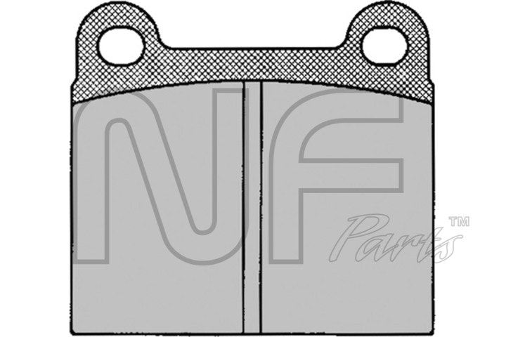 NF PARTS Комплект тормозных колодок, дисковый тормоз NF0007021